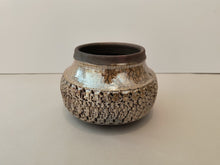 Load image into Gallery viewer, "Large Flat Textured Vase" from the Going for Gold Series