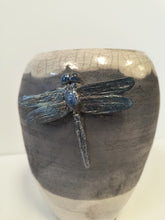 Load image into Gallery viewer, "Dragonfly" Raku Vesssel