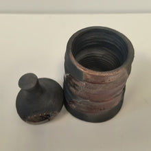 Load image into Gallery viewer, "Pagoda" Lidded Raku Vessel