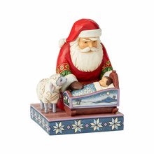 Load image into Gallery viewer, Santa Kneeling with Baby Jesus