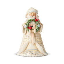Load image into Gallery viewer, White Woodlands Santa with Cardinals