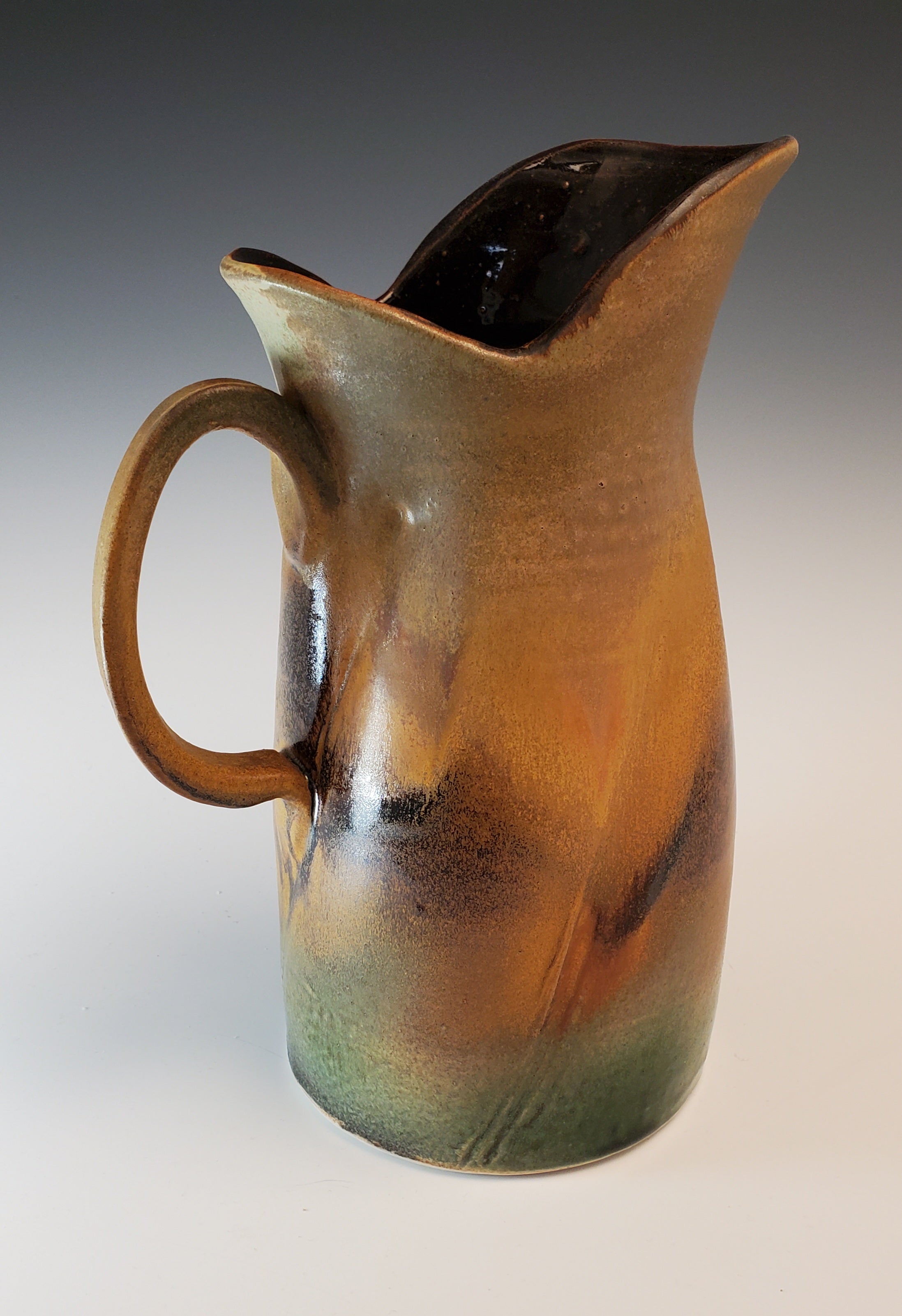 "Autumn" Large Pitcher (Brown Interior)