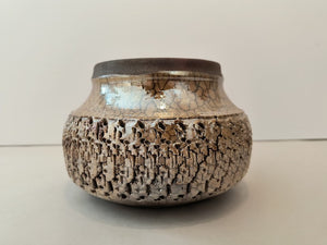 "Large Flat Textured Vase" from the Going for Gold Series