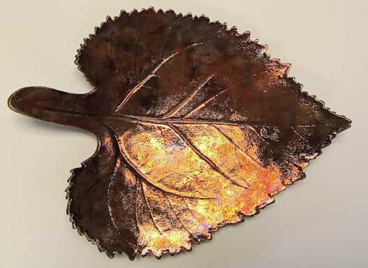 Raku Sunflower Leaf