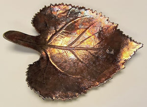 Raku Sunflower Leaf