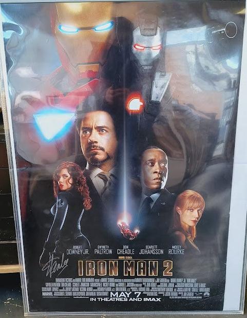 Iron Man 2 Stan Lee Signed One Sheet Movie Poster