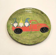 Gnome Raku Plate