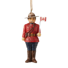 Load image into Gallery viewer, Canadian Mountie Nutcracker Ornament

