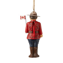 Load image into Gallery viewer, Canadian Mountie Nutcracker Ornament
