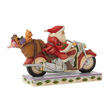 Load image into Gallery viewer, Santa Riding Motorcycle
